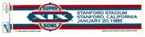 Super Bowl XIX bumper stickers, 1985