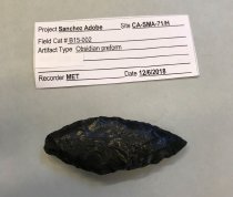 Cast of c. 1485-1780 Obsidian Preform, 2019