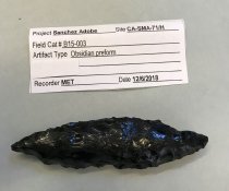 Cast of c. 1485-1780 Obsidian Preform, 2019