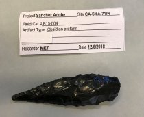 Cast of c. 1485-1780 Obsidian Preform, 2019