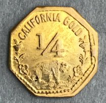 California 1/4 Gold Piece, 1855