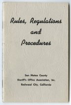 Rules, Regulations and Procedures, 1964