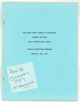 Inmate Orientation Handbook, Revised May 1989