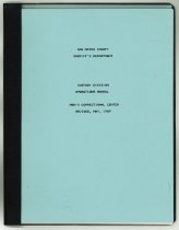 Operations Manual, Men’s Correctional Center, Revised May 1989