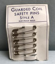 Guarded Coil Safety Pins, c. 1941-1945