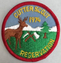 Cutter Scout Reservation Patch, 1974