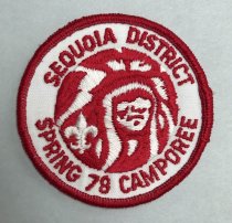 Sequioia District Spring Camporee Patch, 1978