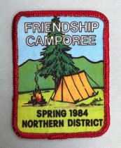 Northern District Friendship Camporee Patch, 1984