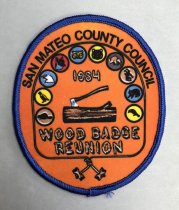 San Mateo County Council Wood Badge Reunion Patch, 1984