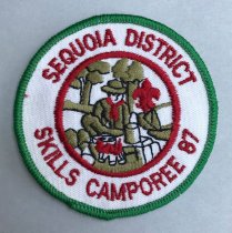 Sequoia District Skills Camporee Patch, 1987