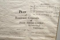 Plan of Residence Grounds of Jennie Adeline Crocker, 1926