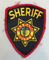 San Mateo County Sheriff Shoulder Patch, c. 1979-1989