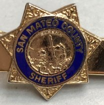 San Mateo County Sheriff Tie Clip, c. 1979-1989