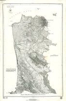 San Francisco Peninsula by the U. S. Coast Survey, 1869 (1976 reprint)