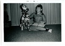 Untitled [Roberta Holmes Landers with Dog], May 2, 1959