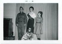 Untitled, [Richard, Susan, and Roberta Holmes with Dog], May 2, 1959