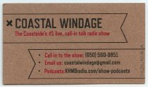 (A) Coastal Windage Card, c. 2020