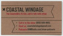 (B) Coastal Windage Card, c. 2020