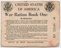War Ration Books used by the Piccioni Family, c. 1942-1943