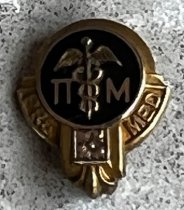 San Mateo Junior College Pre-Med Club Pin, c. 1951-1952