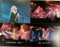 Fleetwood Mac poster mounted on masonite board, 1987
