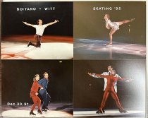 Boitano and Witt Ice Skating Four Image Poster on Masonite, 1991