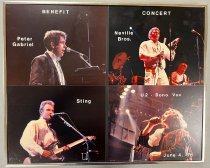 Benefit Concert Poster on Masonite, 1986