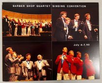Barber Shop Quartet Singing Convention Poster on Masonite, 1990