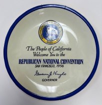 Republican National Convention Commemorative Souvenir Plate, 1956