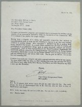 Untitled [Photocopy of Letter to Pres. Bill Clinton from Bill Laughlin, 199