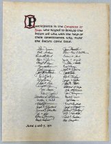 Untitled [ Fourty-Four Signatures from Participants of Congress of Saga, 19