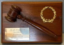 Commendation plaque from SMC Board of Supervisors, 1967