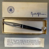President Johnson's Pen in Original Box, 1966