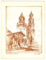 Etchings of the California Missions by Alec Stern, 1960