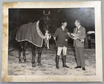 Untitled [Ken Nordstrom Accepts Trophy for World Championship Jumper Sweeps