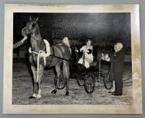 Untitled [Mrs. John C. Pritzlaff Recieving Trophy for Fine Harness Horse Ch