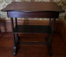 Wooden Side Table, c. late-19th C.