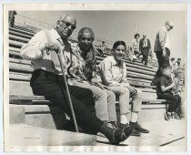Untitled [Brad Baruh's Father, Daughter, and Grandson at Marine World]