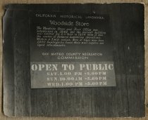 Untitled [Woodside Store Sign], 1951