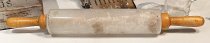 Milk Glass Rolling Pin, c. 1920s
