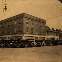 Isaac Plasterer's Show Room and Auto Bus Co. Buses