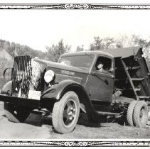 Kermit Kessen dumping load of stone