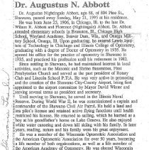 Dr.A.N.Abbott Obituary