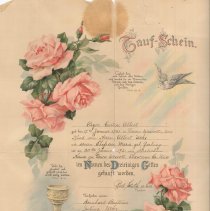 Certificate, Baptismal
