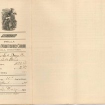 Farmers Mutual Insurance Policy for Grass Lake Darye Co., front cover