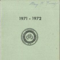 1971-1972 Shawano County Homemakers Program