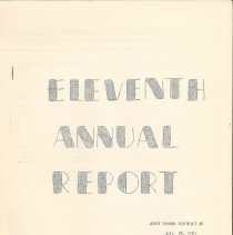 Eleventh Annual Report Joint School District #8