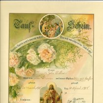 Certificate, Baptismal