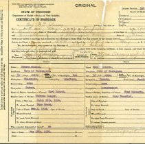 Marriage Certificate for Albert Habeck & Emma Schwartz