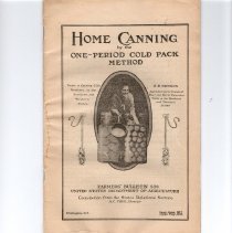 Home Canning by the One-Period Cold Pack Method
